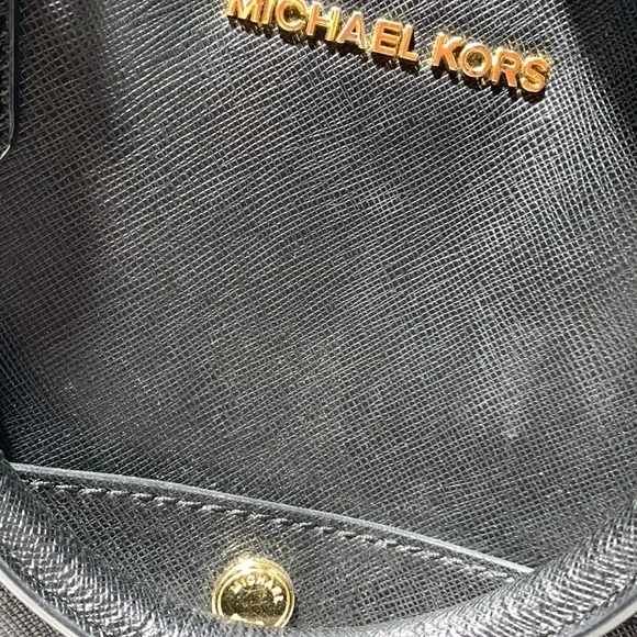 Michael Kors Black Leather Tote Bag - Picture 3 of 10